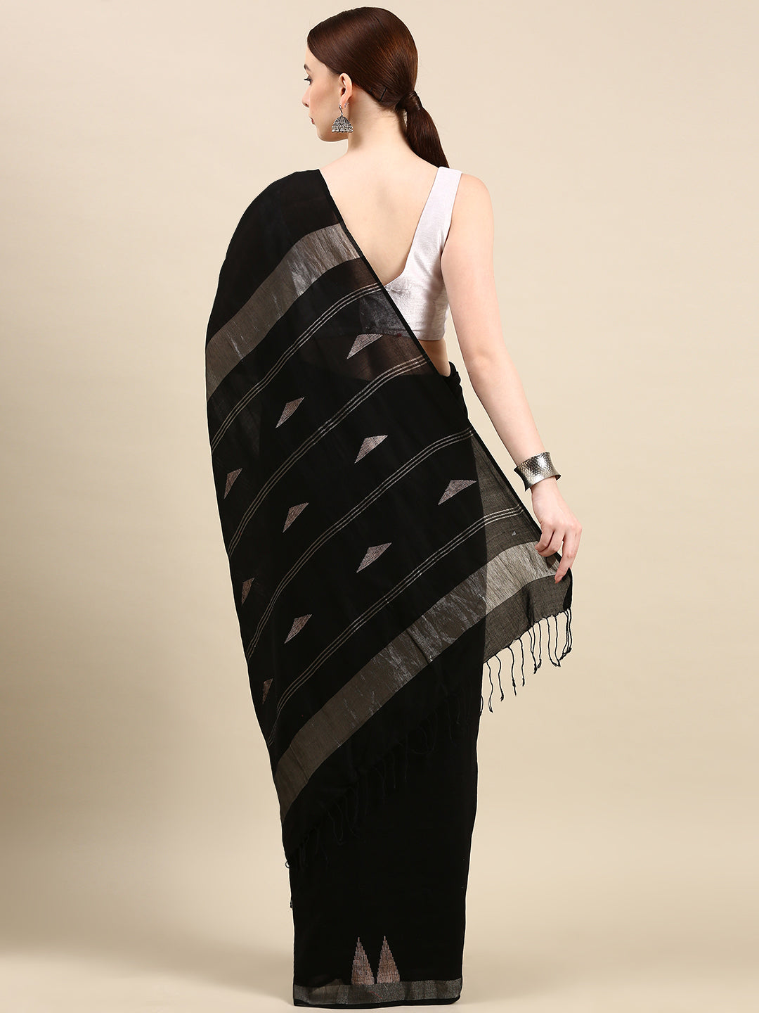Handloom Jamdani Cotton Saree | SHOBITAM