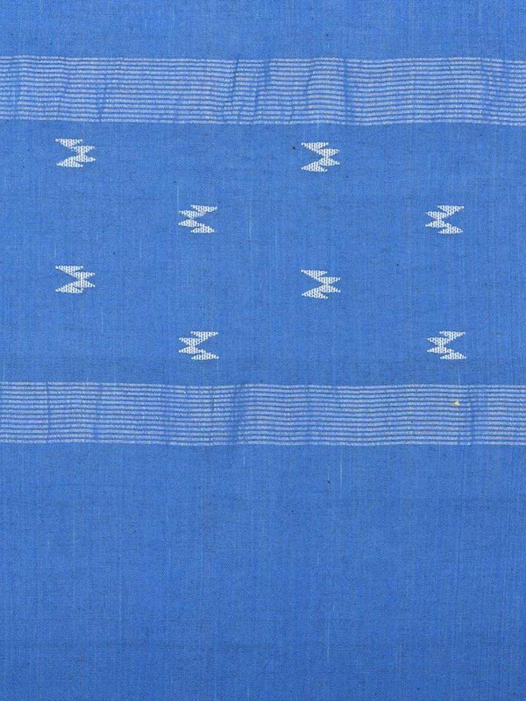 Azure Blue Jamdani Cotton Curtain- Single Panel | SHOBITAM