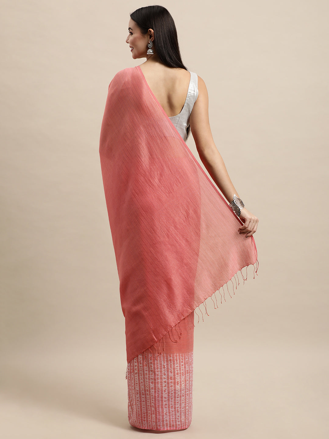 Hand Woven Shibori Cotton Saree | SHOBITAM