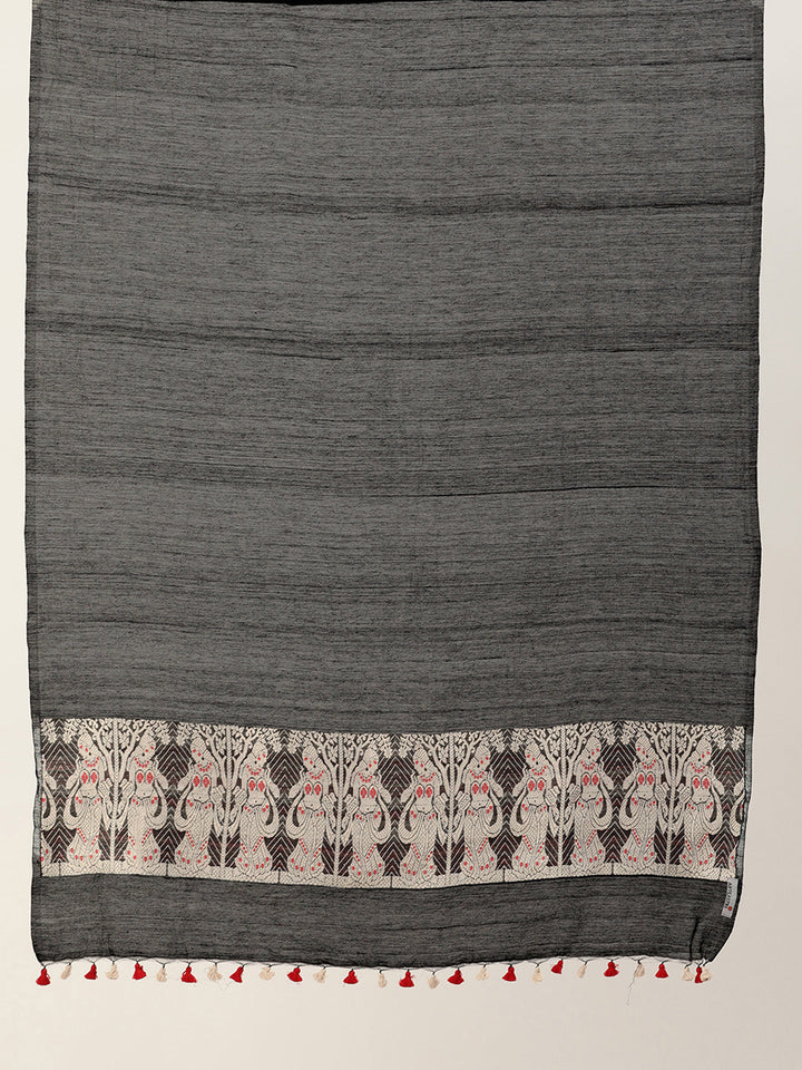 Handloom Baluchari Silk Cotton Dupatta | SHOBITAM
