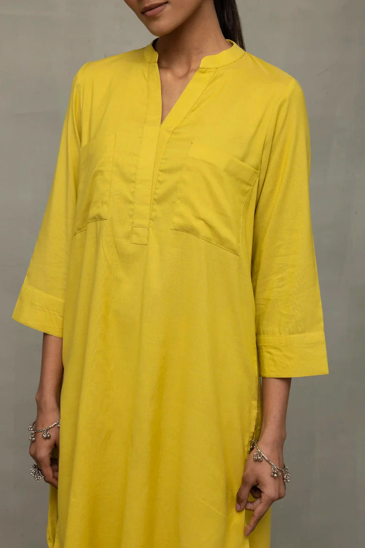 Plantain Yellow Bloom Banana Cotton Co-Ord Set | SHOBITAM