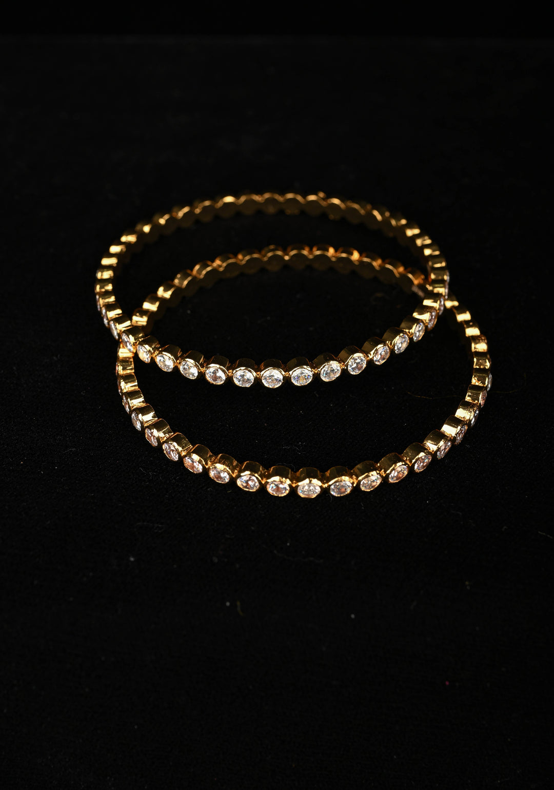 92.5 Pure Silver, studded with semi-precious stones Bangle 2.8"
