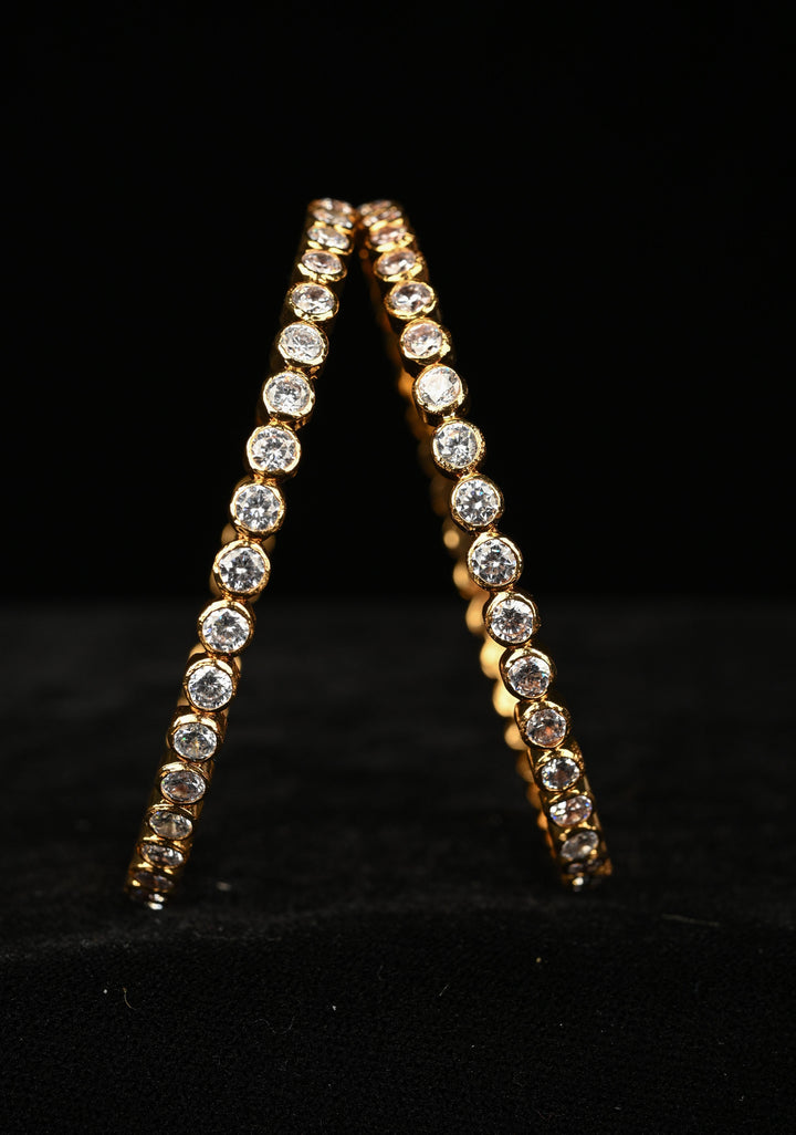 92.5 Pure Silver, studded with semi-precious stones Bangle 2.8"