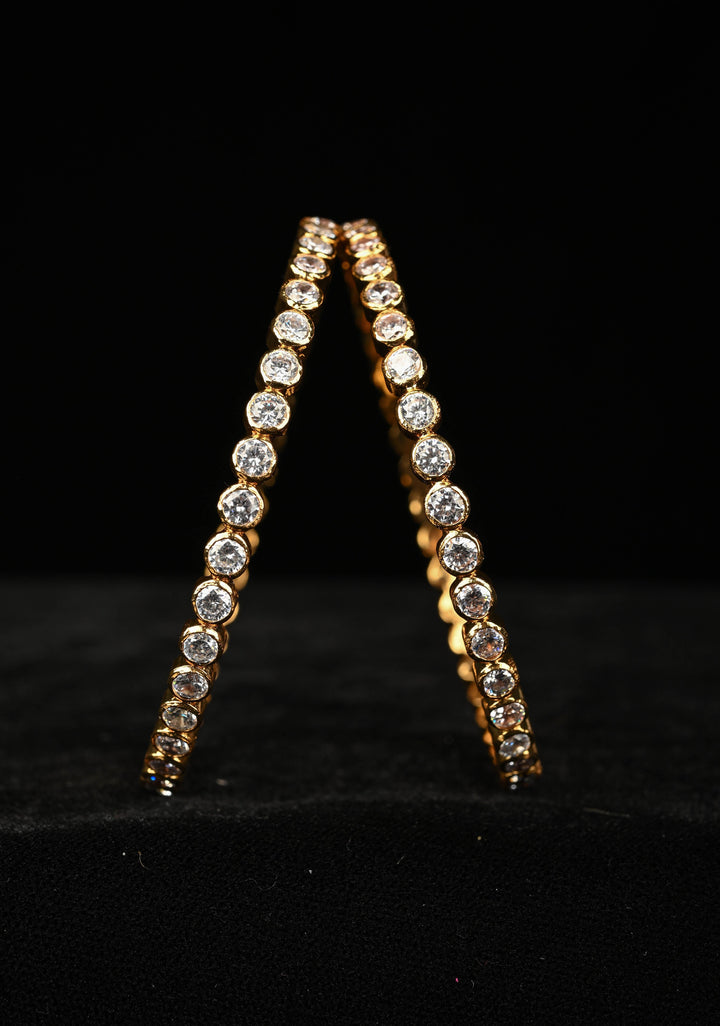 92.5 Pure Silver, studded with semi-precious stones Bangle 2.8"