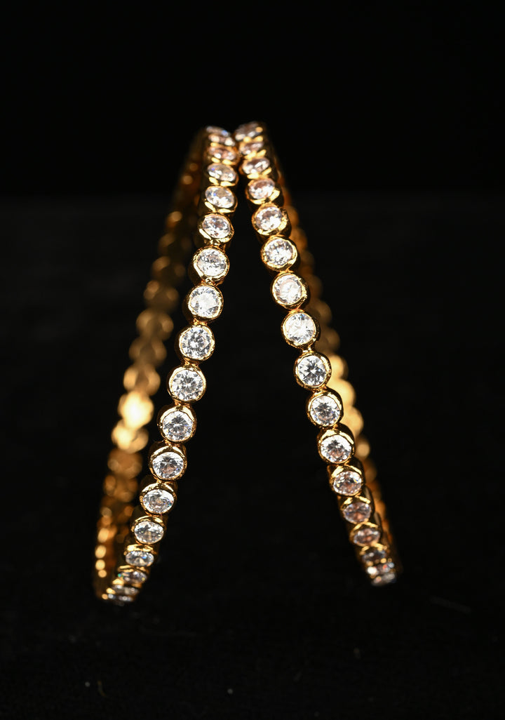 92.5 Pure Silver, studded with semi-precious stones Bangle 2.8"