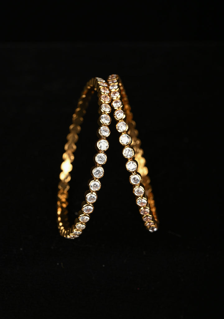 92.5 Pure Silver, studded with semi-precious stones Bangle 2.8"