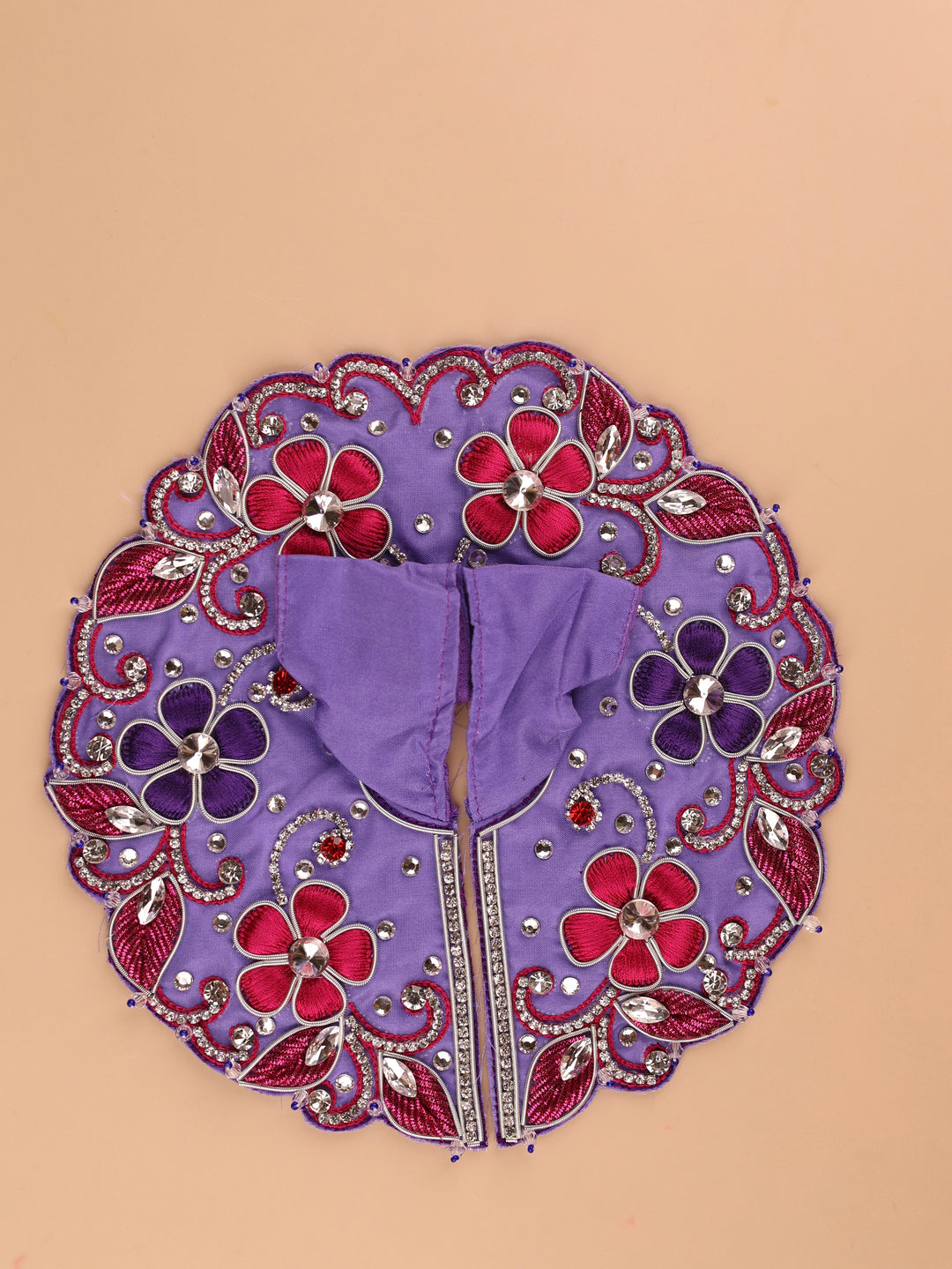 Pushp Mala Lavender Laddu Gopal Poshak