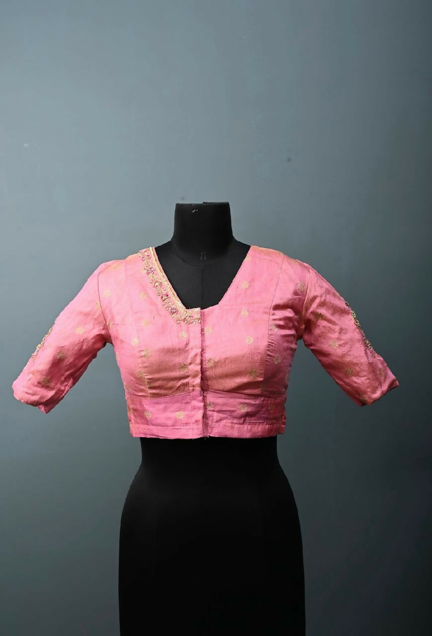 Handloom Silk Designer Blouse | SHOBITAM