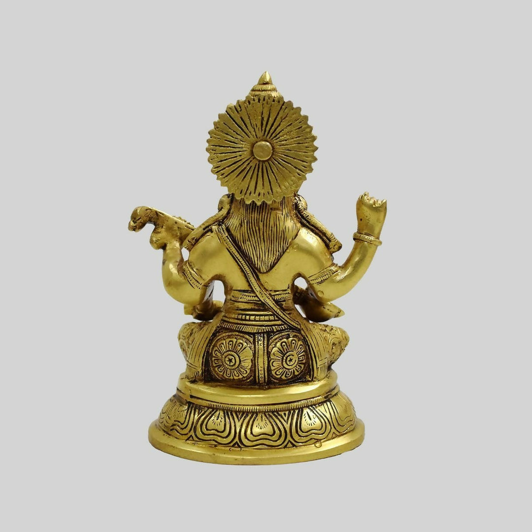 9" Brass Saraswati Idol | SHOBITAM