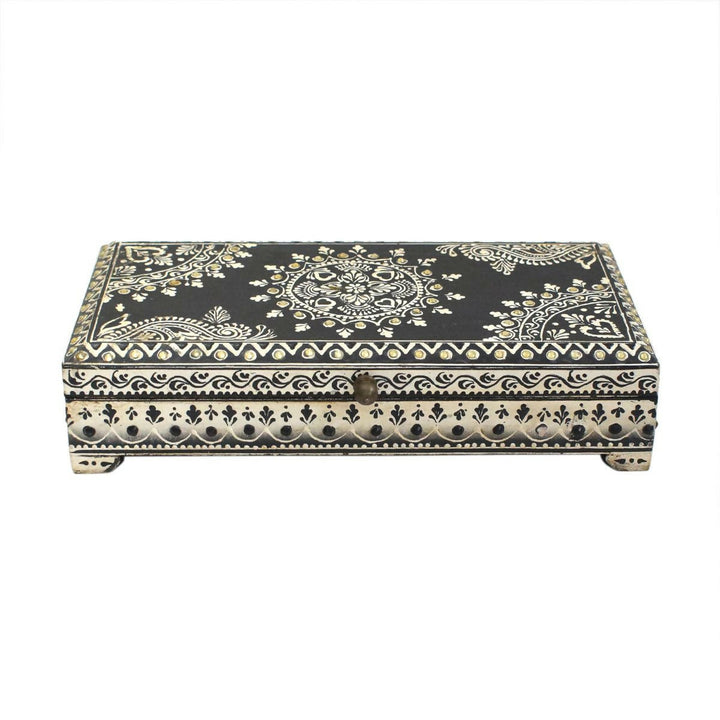 WOODEN PAINTED BOX 3*11*6 | SHOBITAM