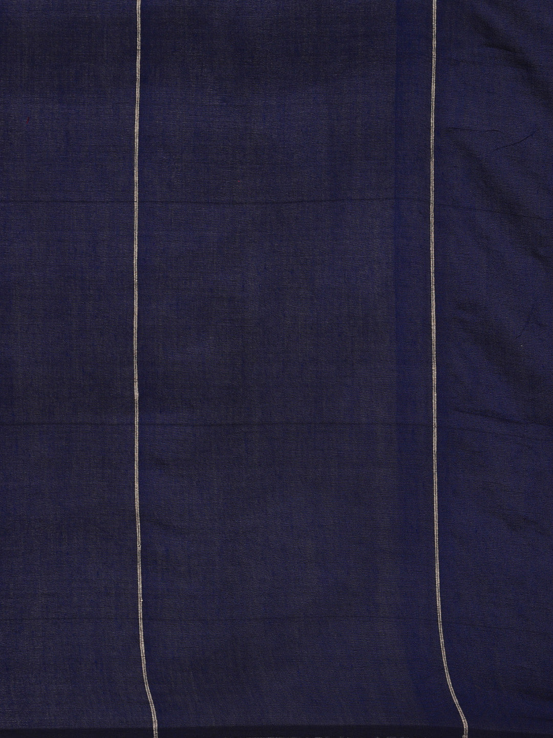 Blue Pure Cotton Saree with Long Tassels and Blouse piece