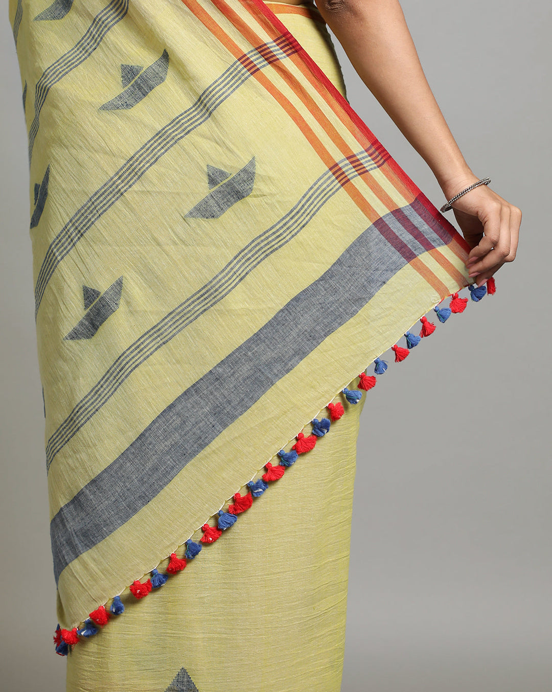 Handloom Jamdani Cotton Saree | SHOBITAM