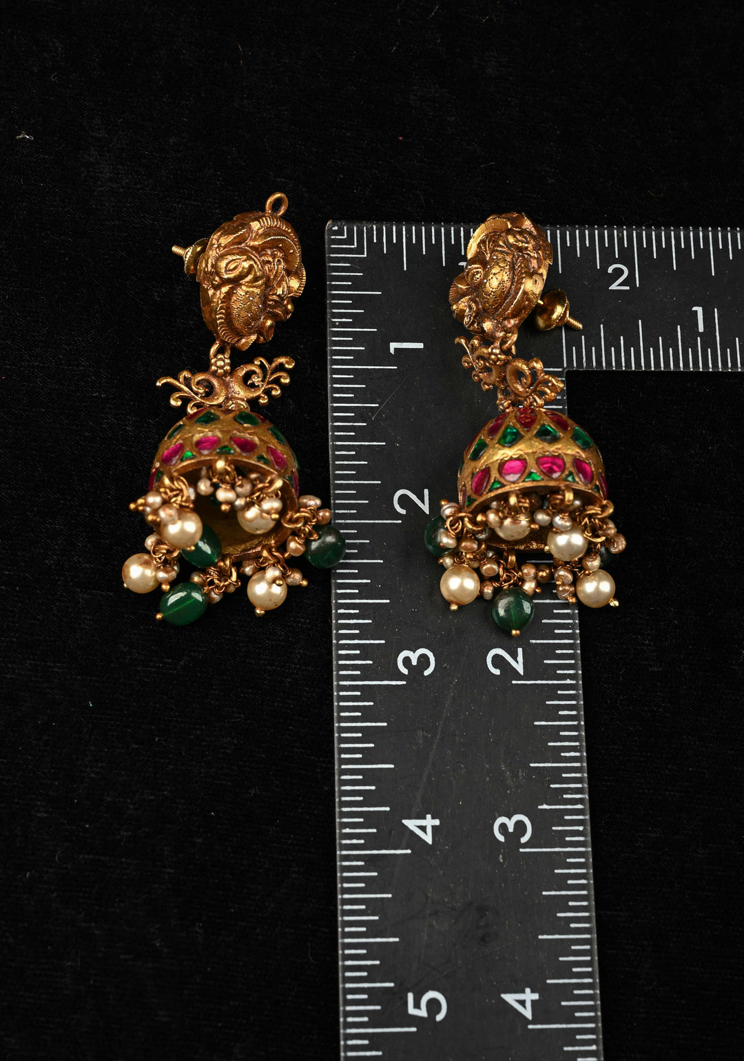 92.5 Pure Silver, Gold Plated Dasya Jhumkas