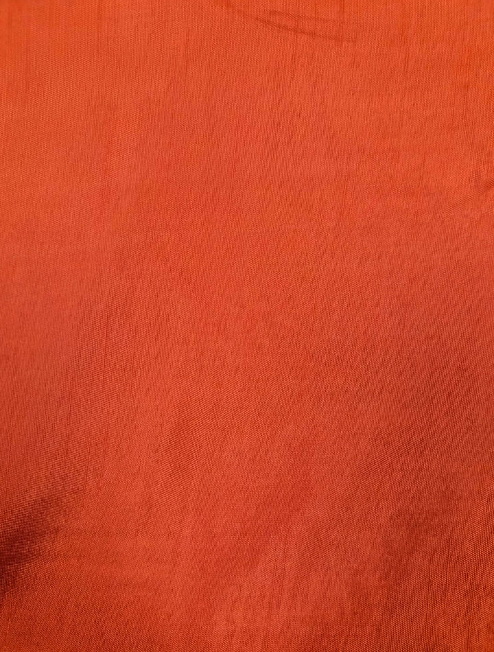 Maroon Rust Silk Saree With Unstitched Blouse | SHOBITAM