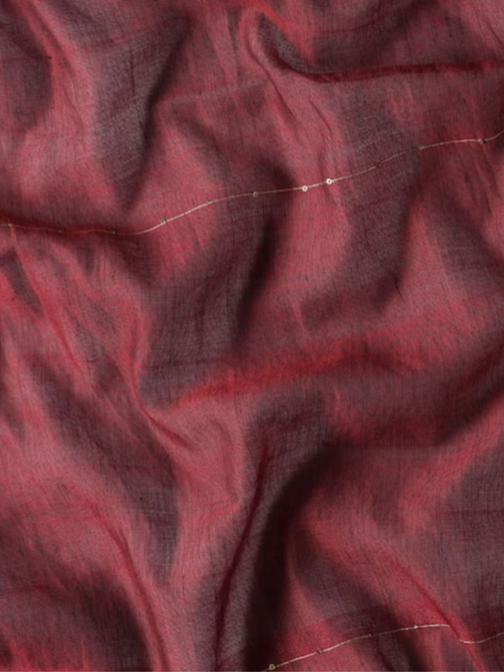 Green Pure Cotton Handloom Sequins Saree