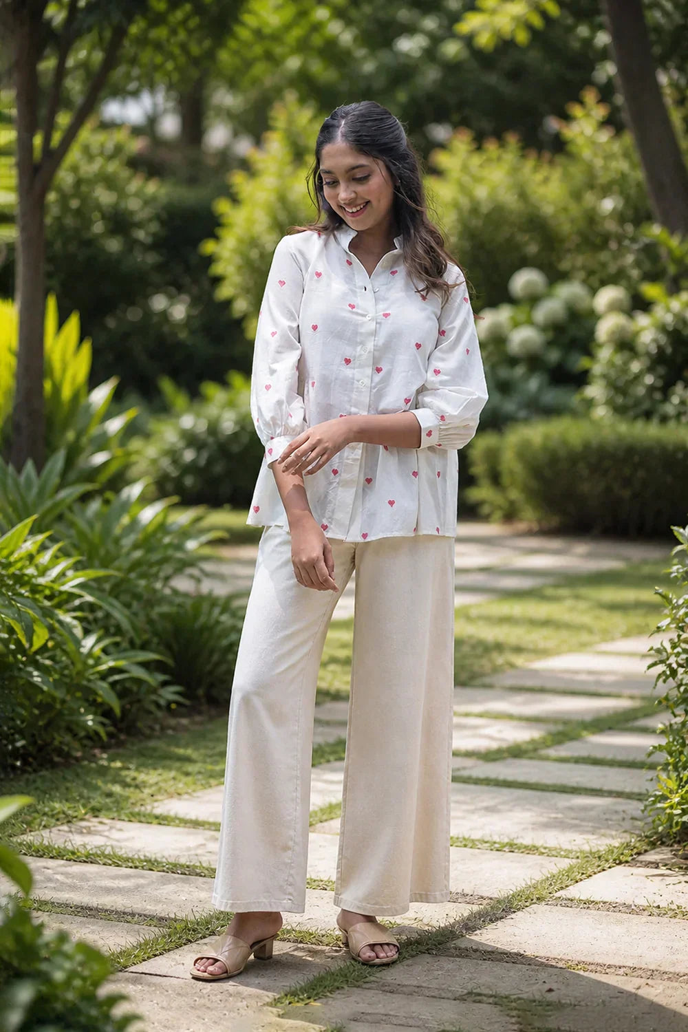 Scarlet Bloom South Cotton Top | SHOBITAM