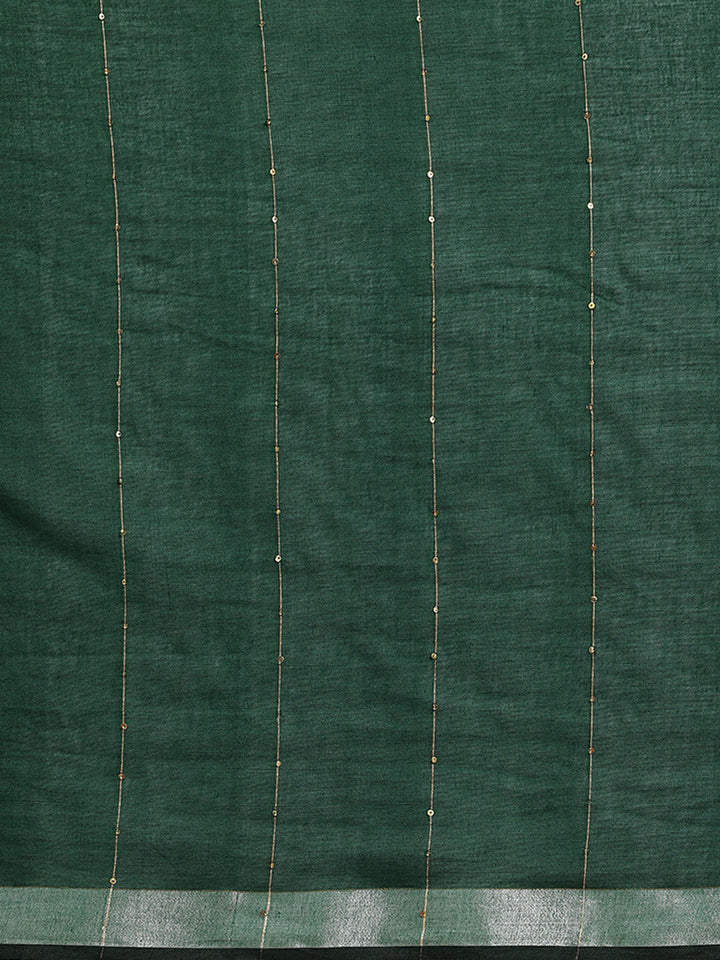 Handloom Sequins Cotton Saree | SHOBITAM