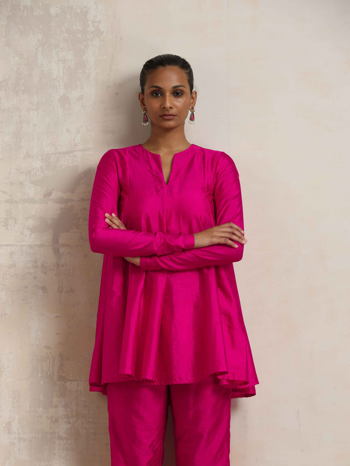 Pink Silk Co-ord Set | SHOBITAM