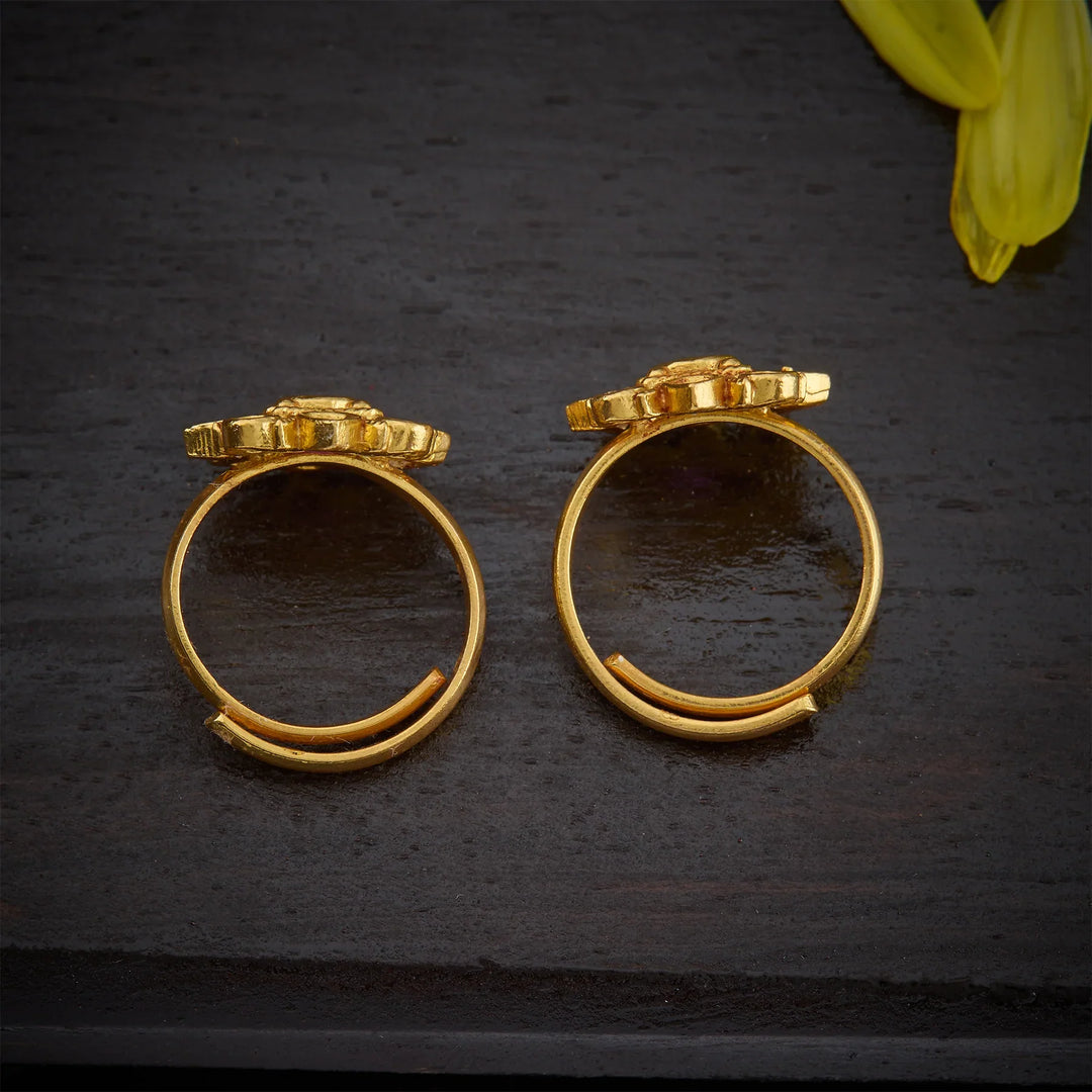 Pure 92.5 Silver, Gold Plated Toepari