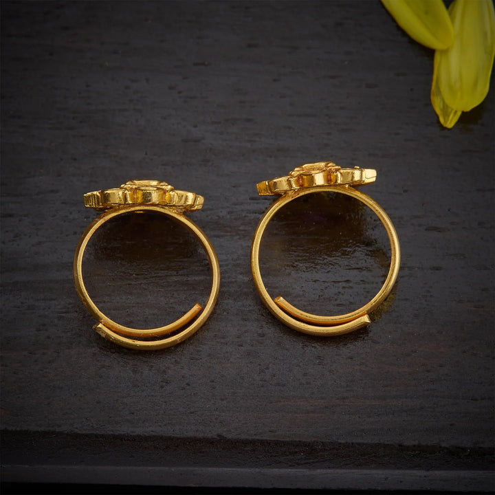 Pure 92.5 Silver, Gold Plated Toepari