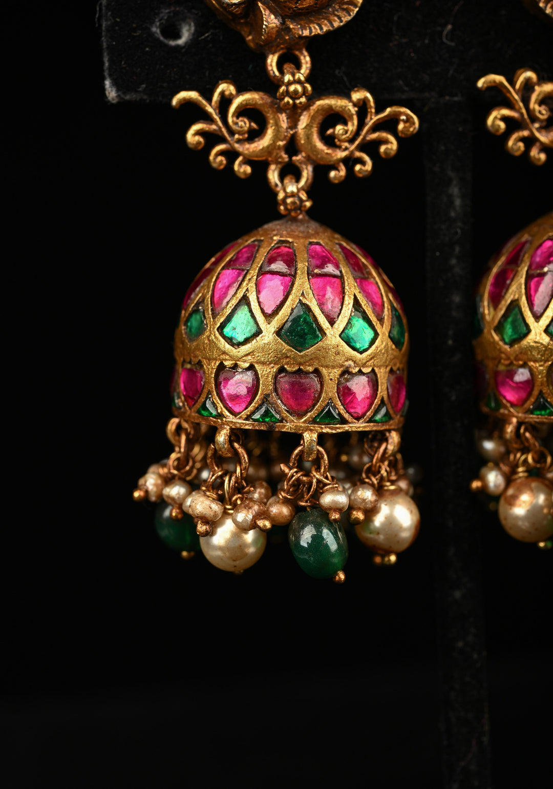92.5 Pure Silver, Gold Plated Dasya Jhumkas