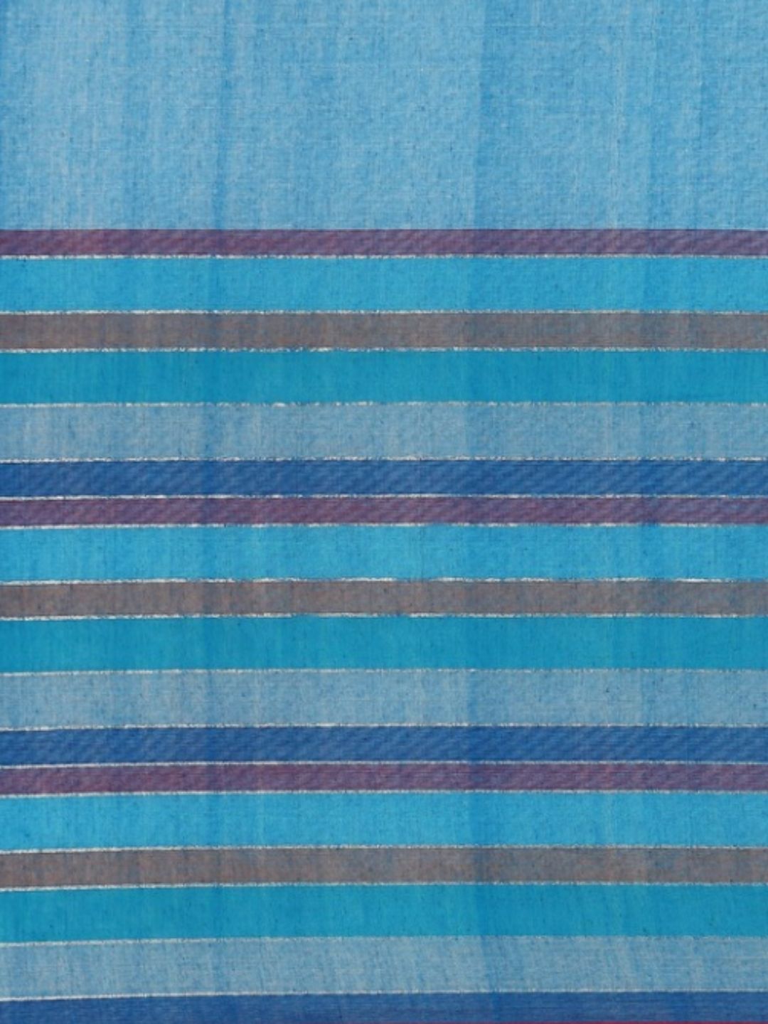 Blue Sequins Cotton Handloom Saree | SHOBITAM