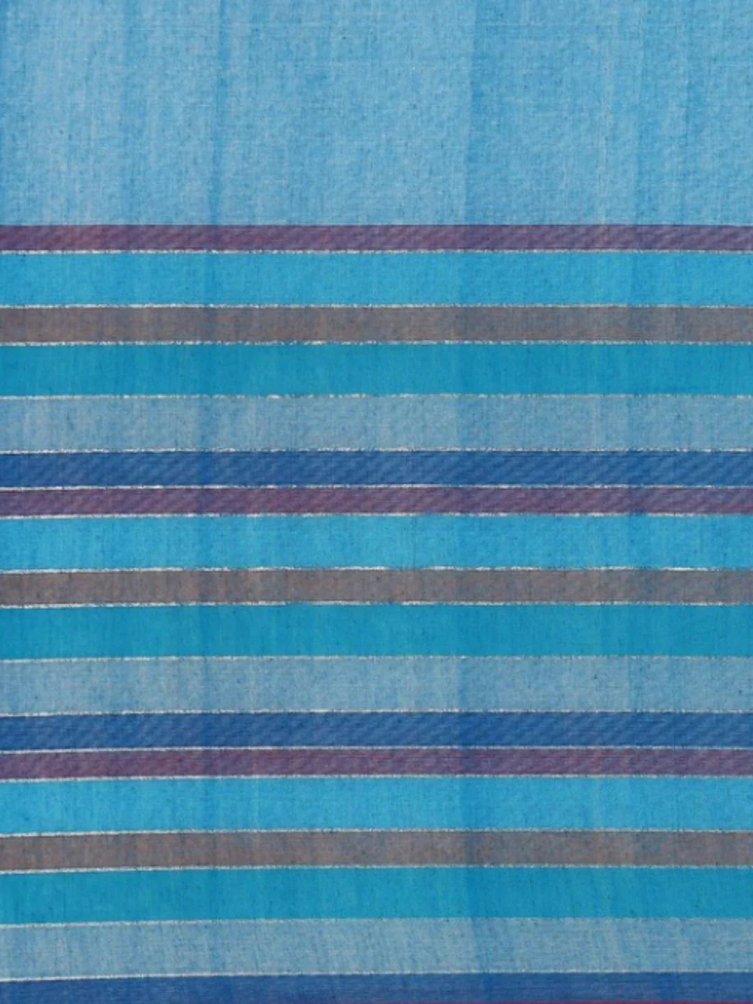 Blue Sequins Cotton Handloom Saree