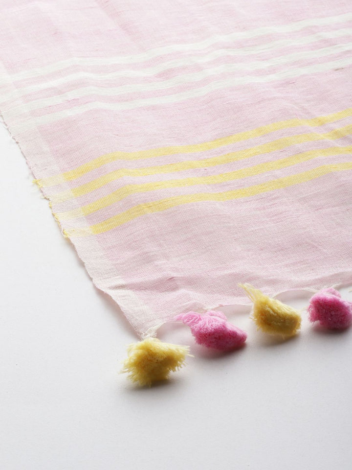 Cotton Linen Handloom Stole | SHOBITAM