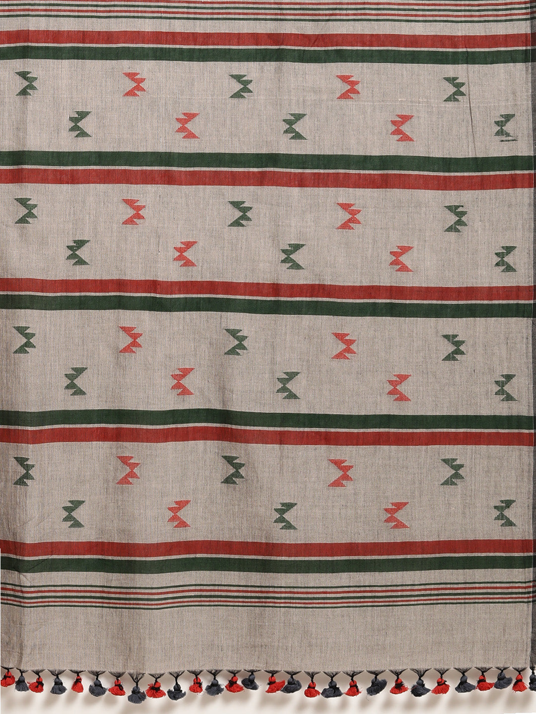 Handloom Jamdani Cotton Saree | SHOBITAM