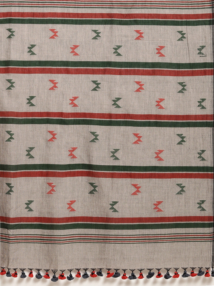 Handloom Jamdani Cotton Saree | SHOBITAM