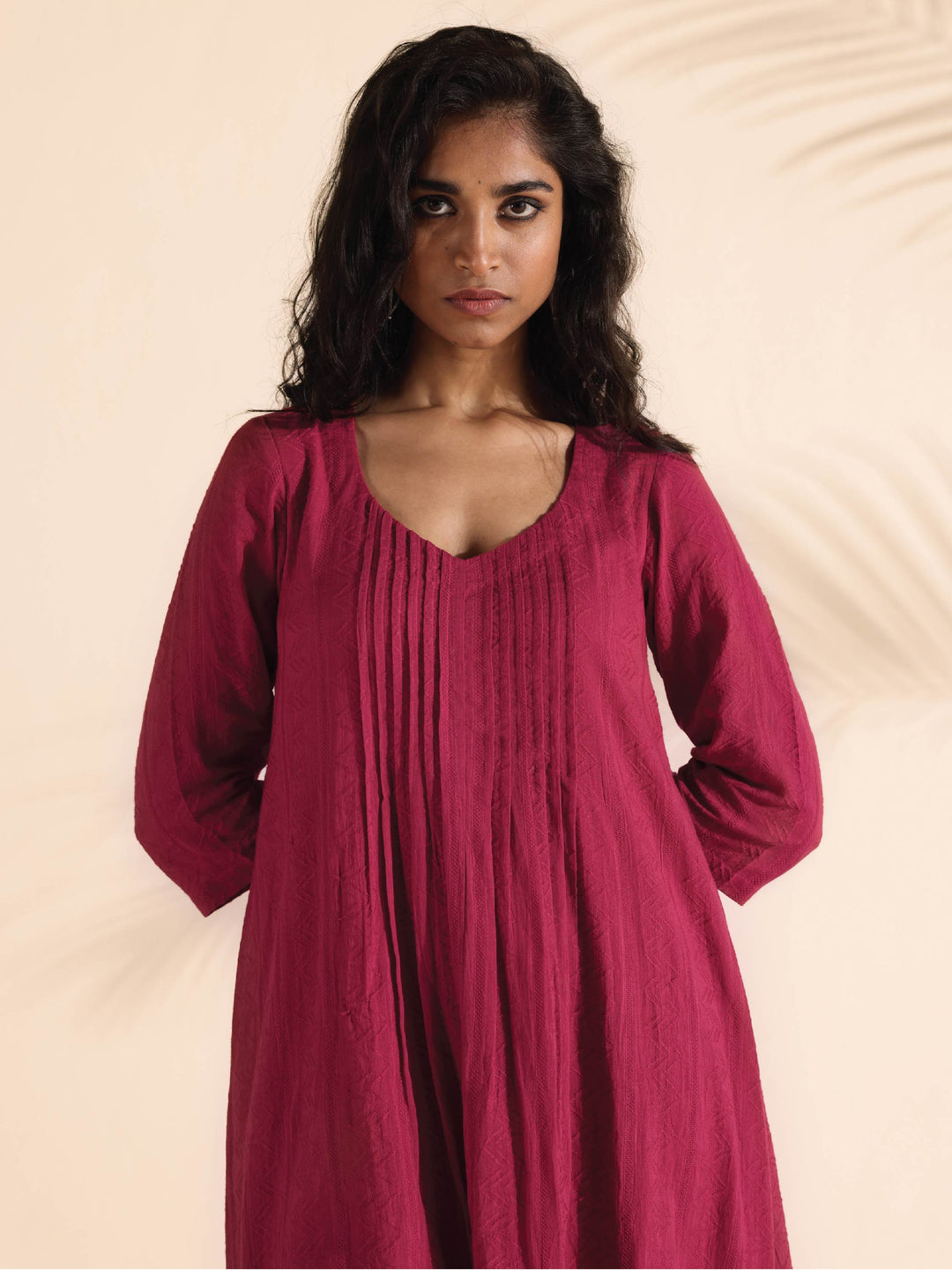 Carrot Cotton Dobby Kurta Pant Set | SHOBITAM