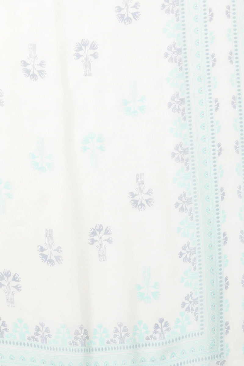 Sea Green Polyester Straight Kurta Palazzo With Dupatta | SHOBITAM