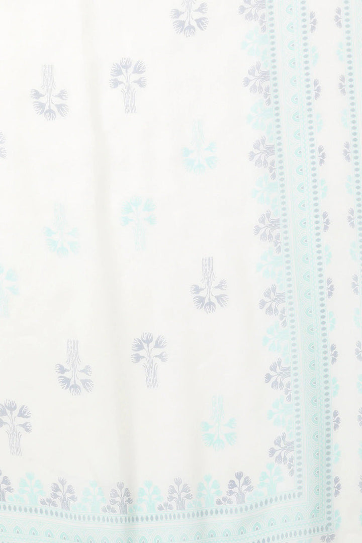 Sea Green Polyester Straight Kurta Palazzo With Dupatta | SHOBITAM