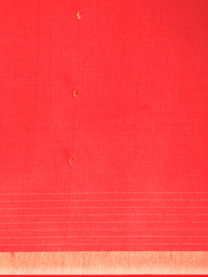 Handloom Zari buti Jamdani Cotton Saree with blouse piece | SHOBITAM