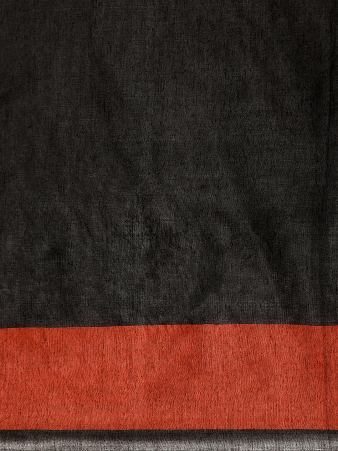 Gray Color block Pure Cotton Saree with Minimal Border and  Blouse piece