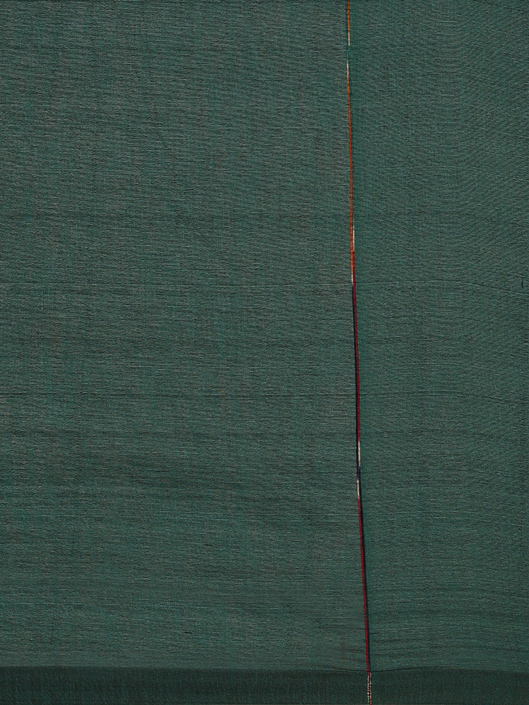 Bottle Green Pure Cotton Saree with Blouse piece