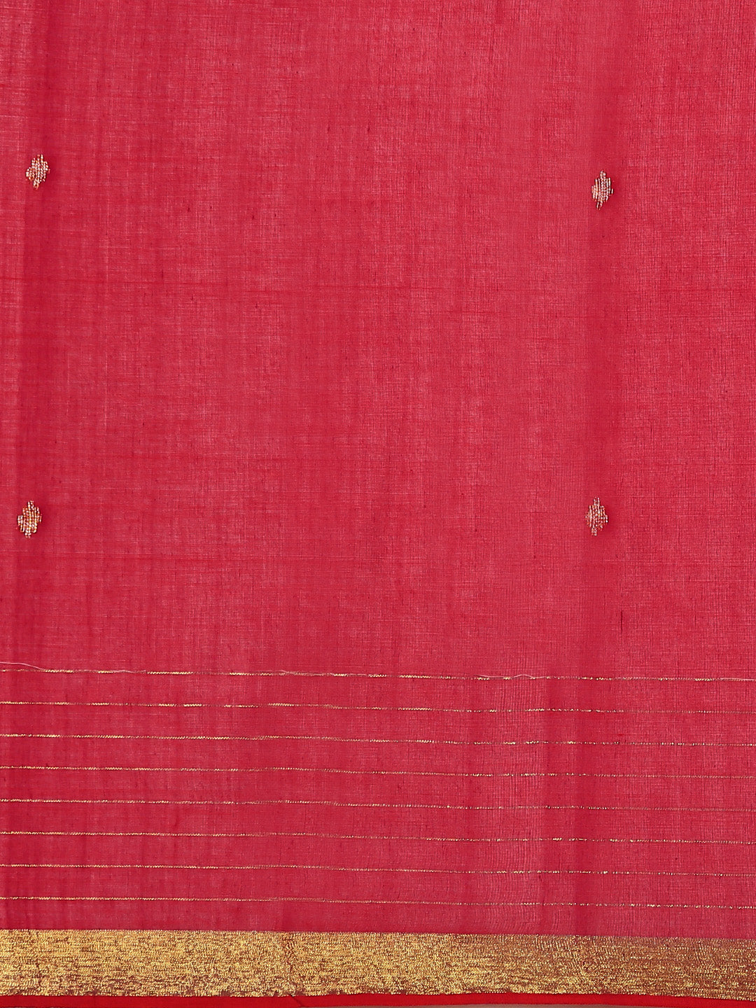 Handloom Zari buti Jamdani Cotton Saree with blouse piece | SHOBITAM