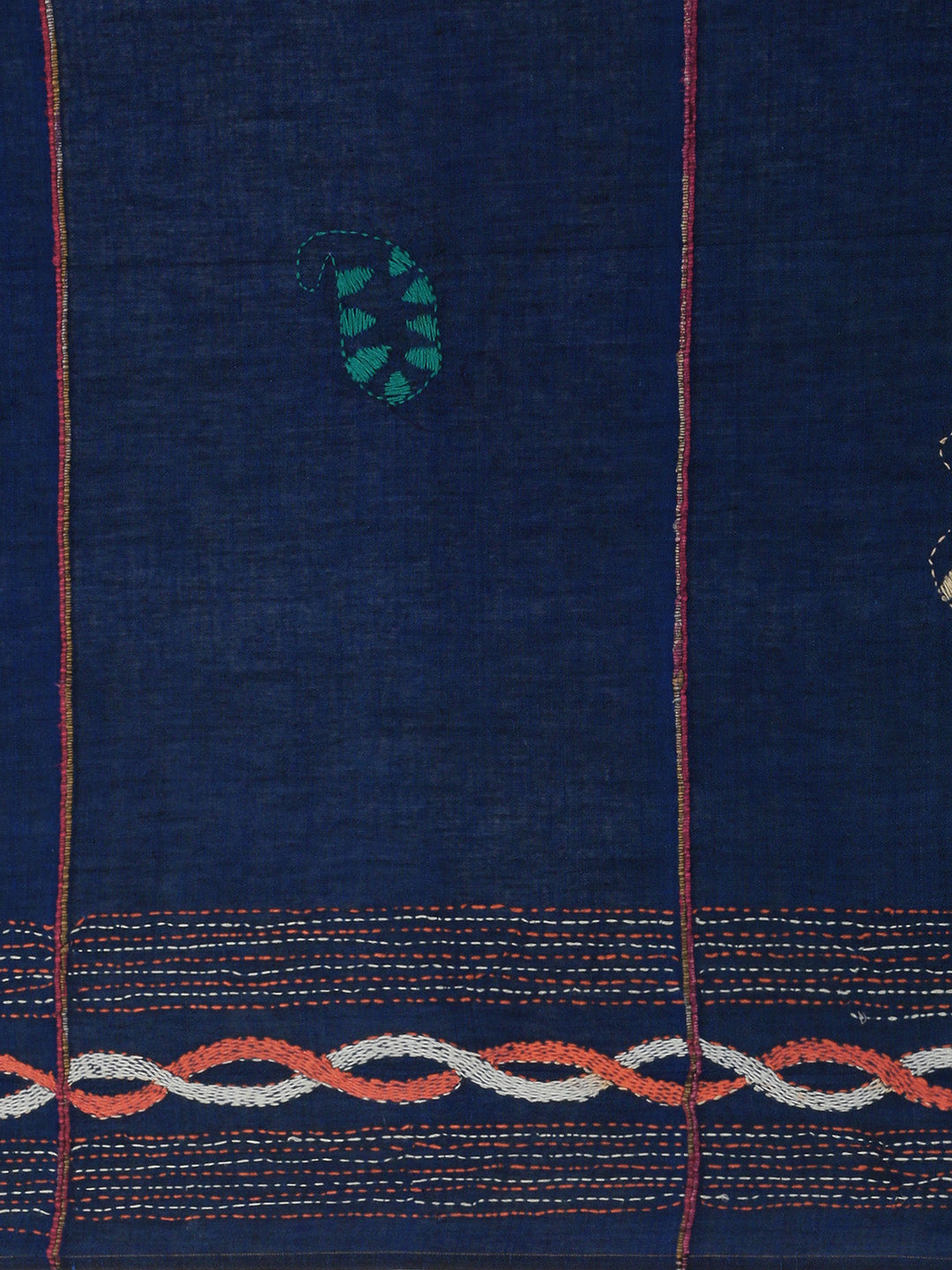 Handloom Khesh Kantha Cotton Saree | SHOBITAM