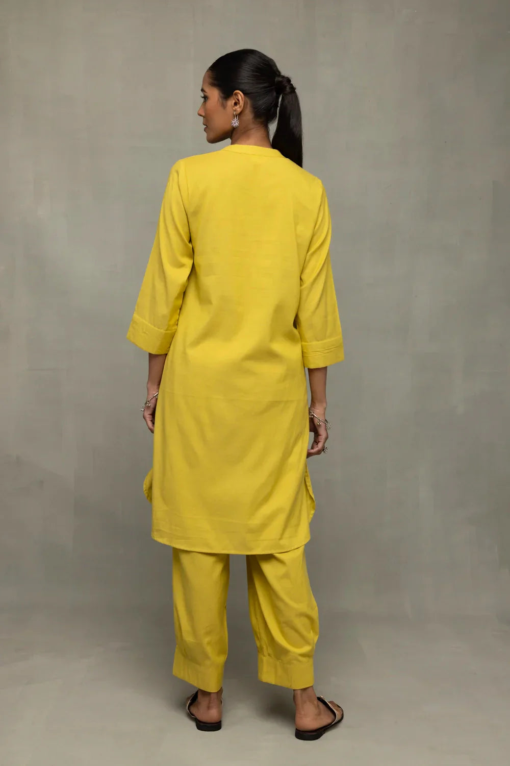 Plantain Yellow Bloom Banana Cotton Co-Ord Set | SHOBITAM