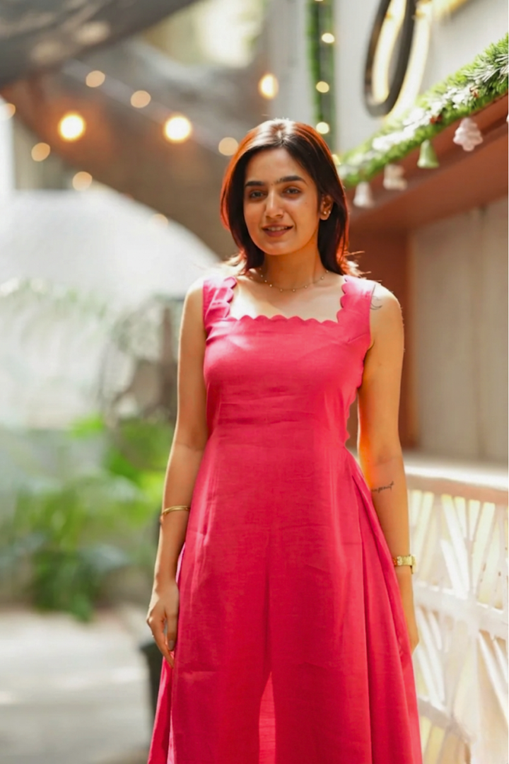Aarna Rani Pink Kurta Set (Set of 2) | SHOBITAM