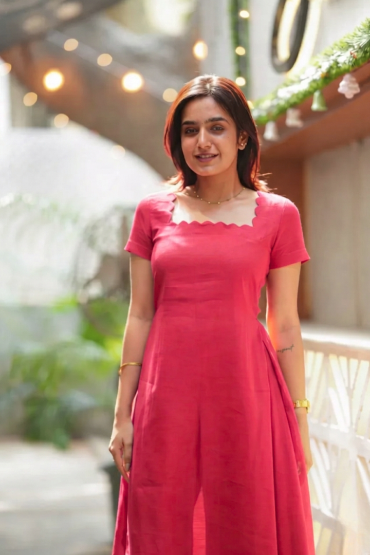 Aarna Rani Pink Kurta Set (Set of 2) | SHOBITAM