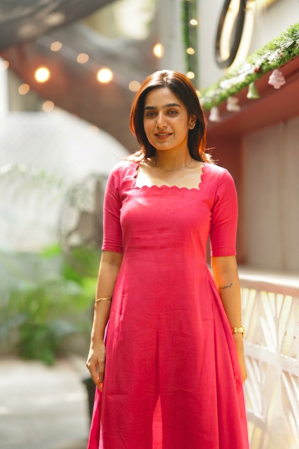 Aarna Rani Pink Kurta Set (Set of 2) | SHOBITAM