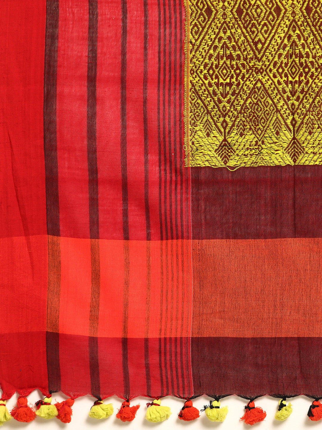 Hand woven Assamese Cotton Saree | SHOBITAM