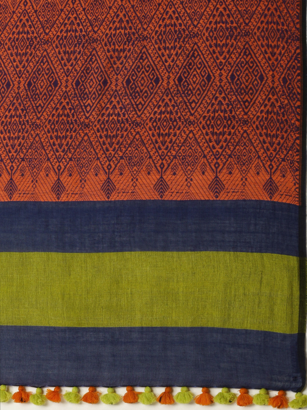 Hand woven Assamese Cotton Saree No Blouse Piece | SHOBITAM