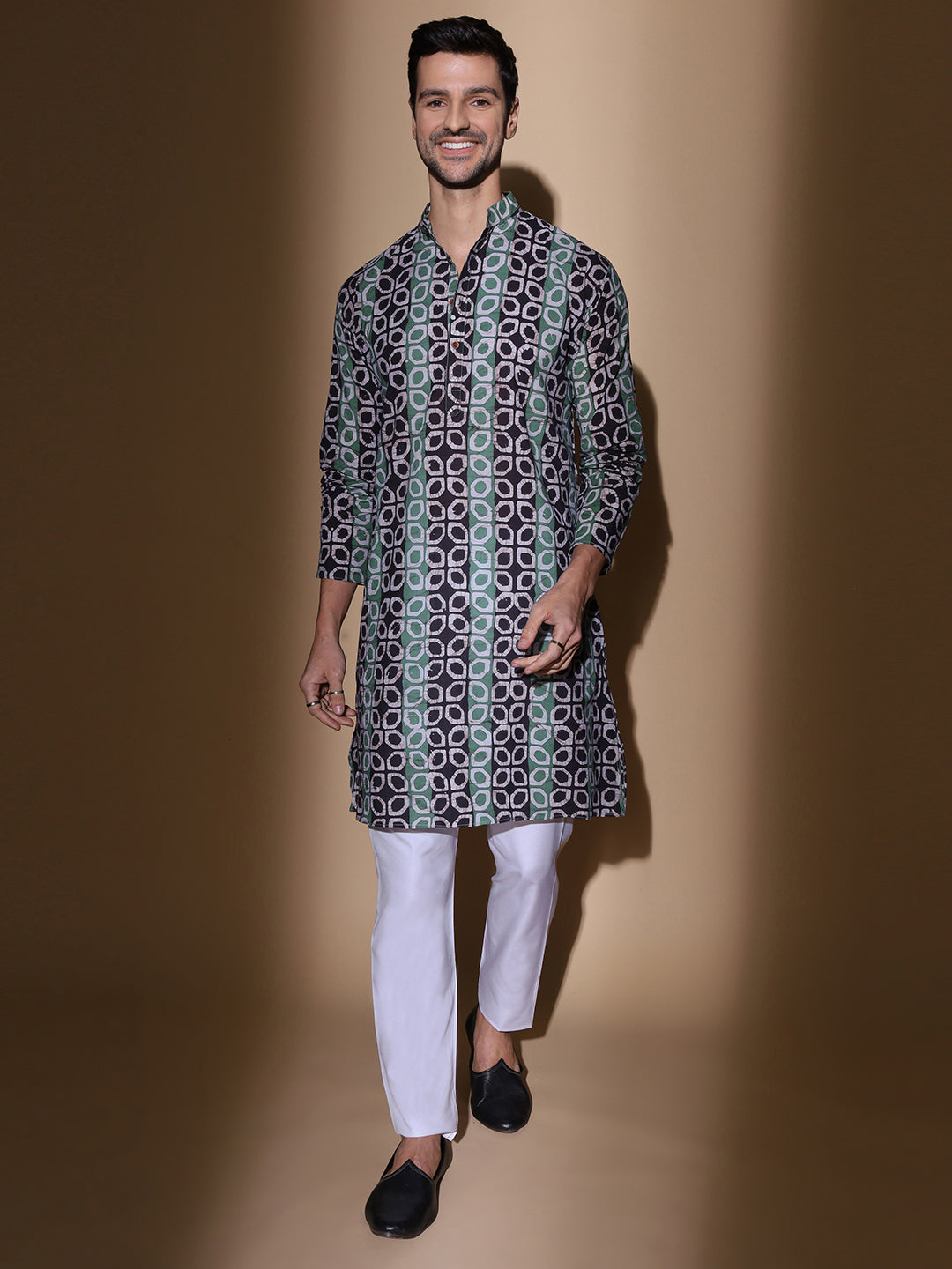 Parchaayi Batik Print Cotton Long Kurta