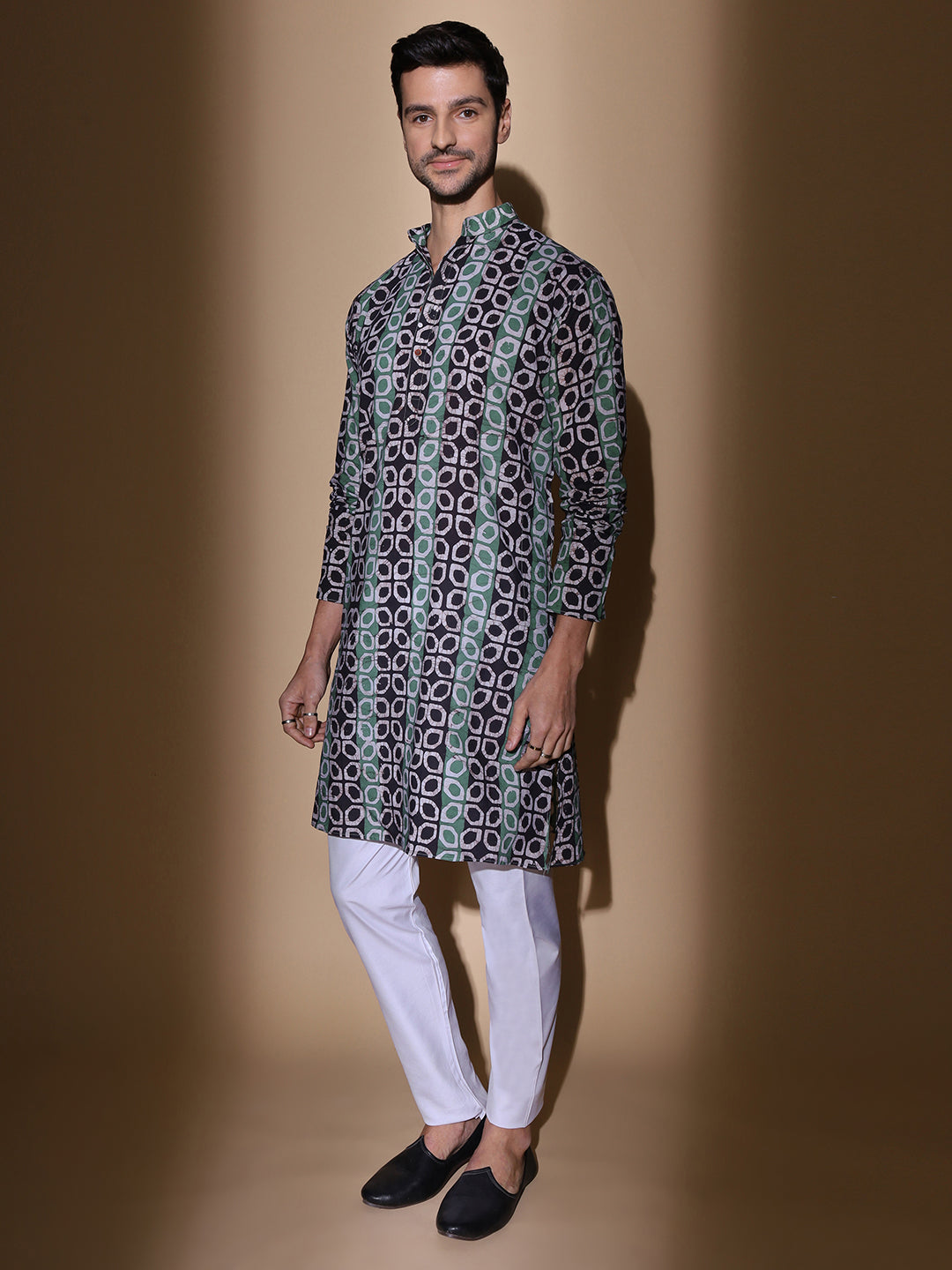 Parchaayi Batik Print Cotton Long Kurta