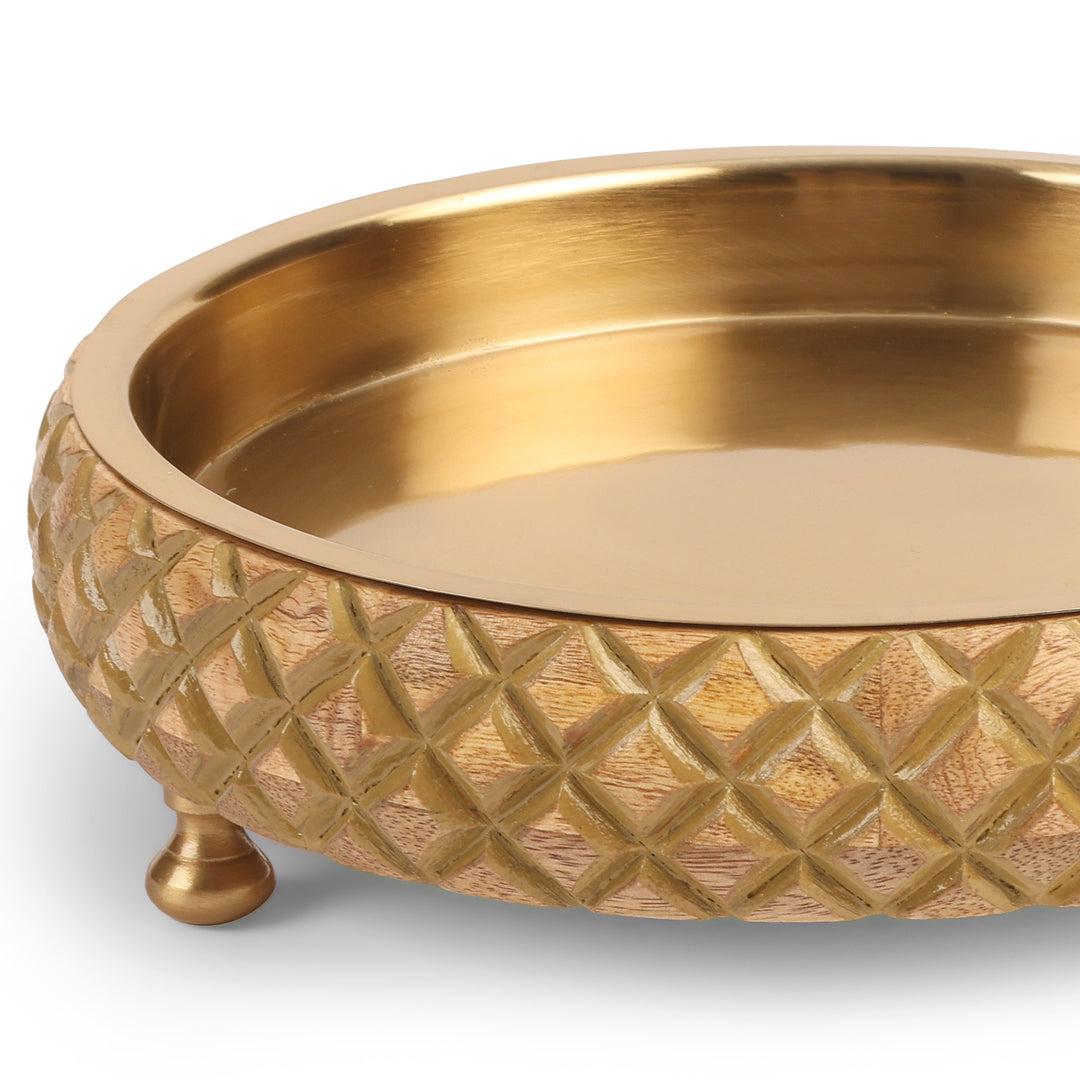 Chitra-Handcarved Wooden Urli