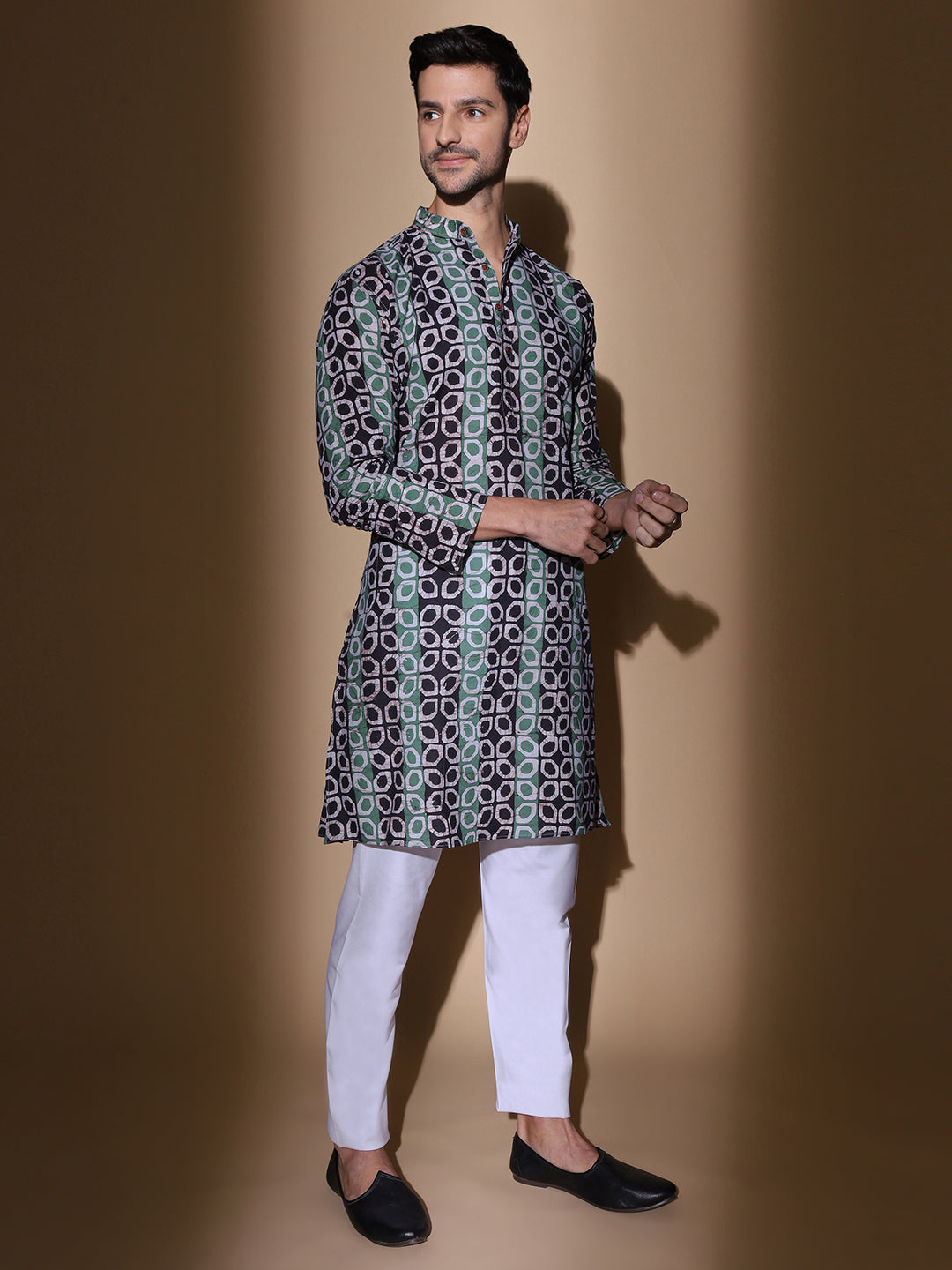 Parchaayi Batik Print Cotton Long Kurta