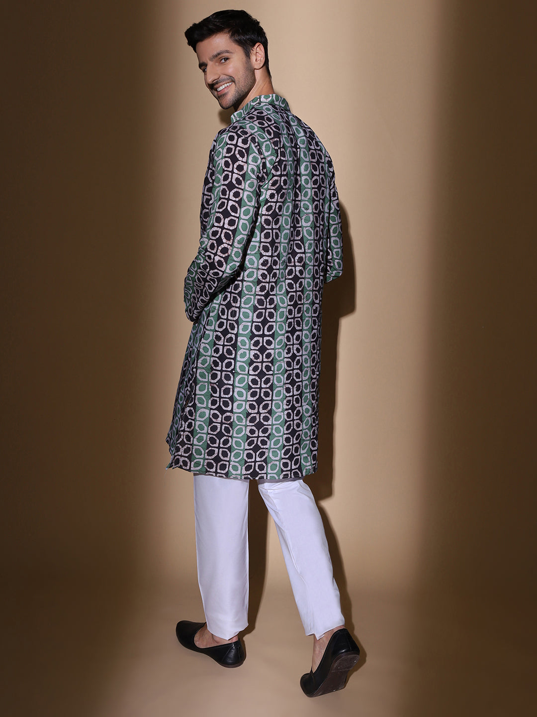 Parchaayi Batik Print Cotton Long Kurta