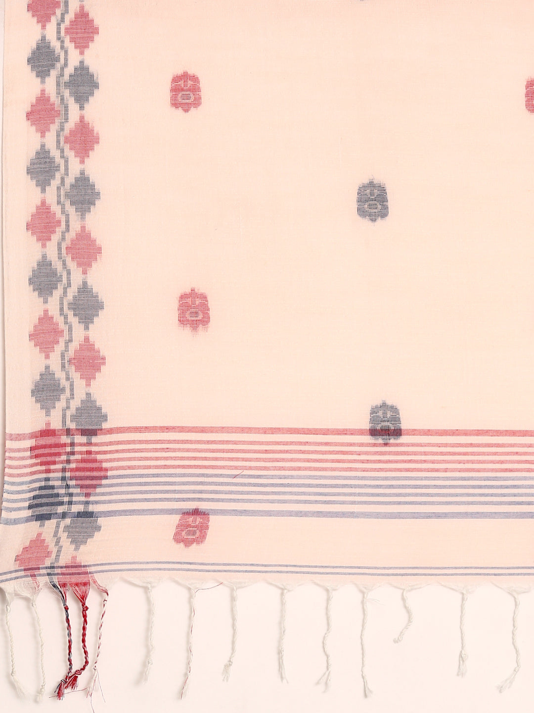 Jamdani Cotton Saree with Blouse piece | SHOBITAM